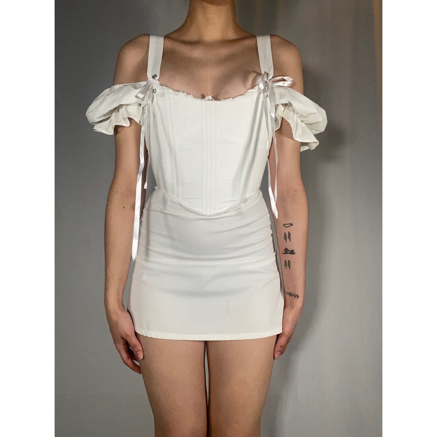 White OverBust Corset