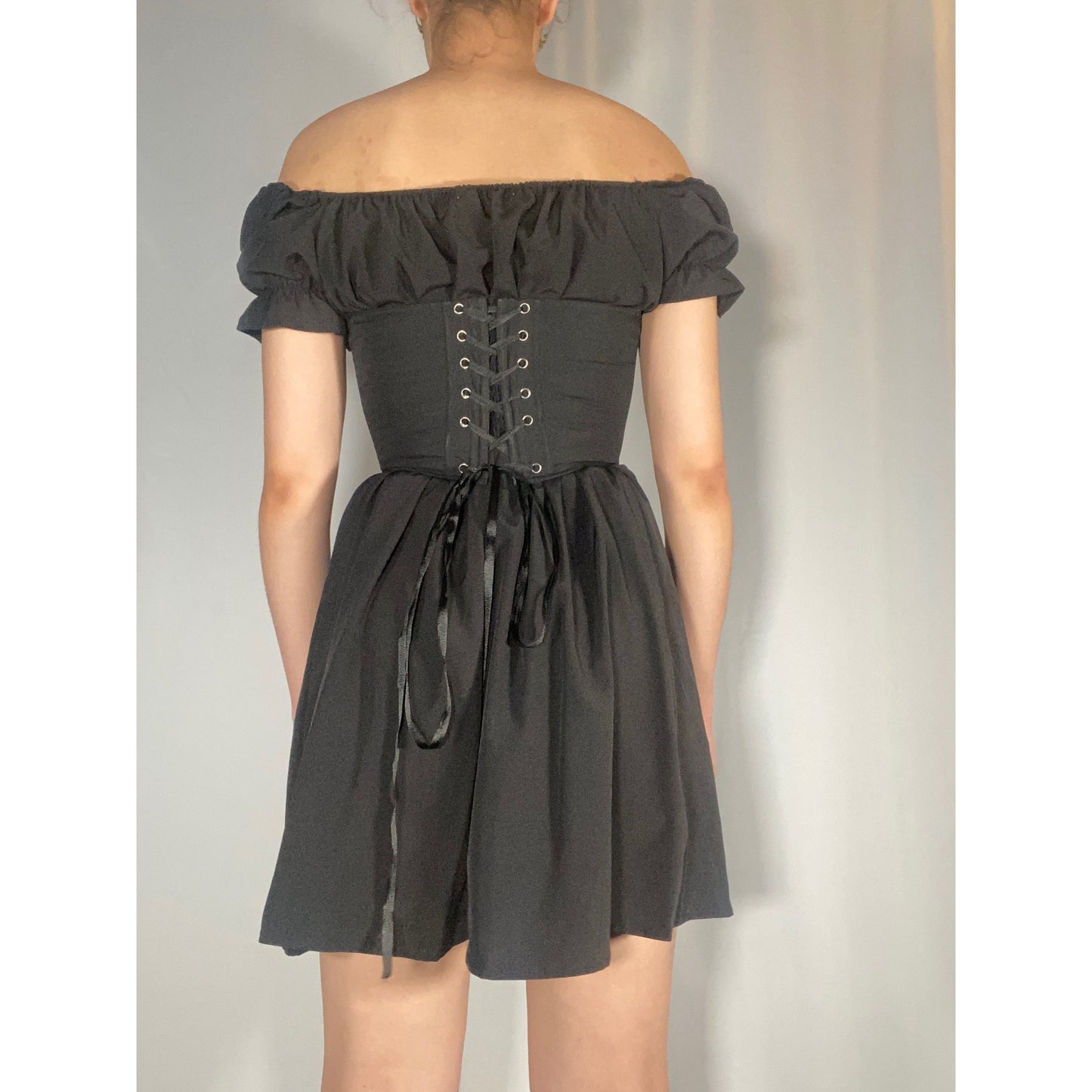 Black Strapless Corset
