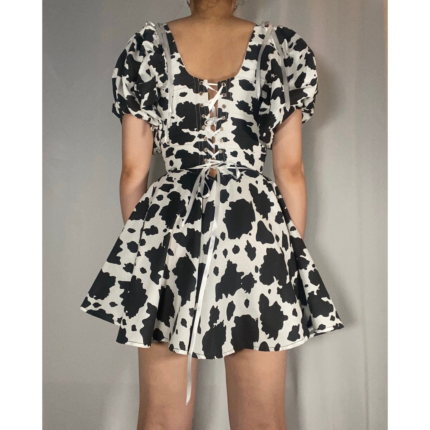 Cow Girl Mini Corset Dress
