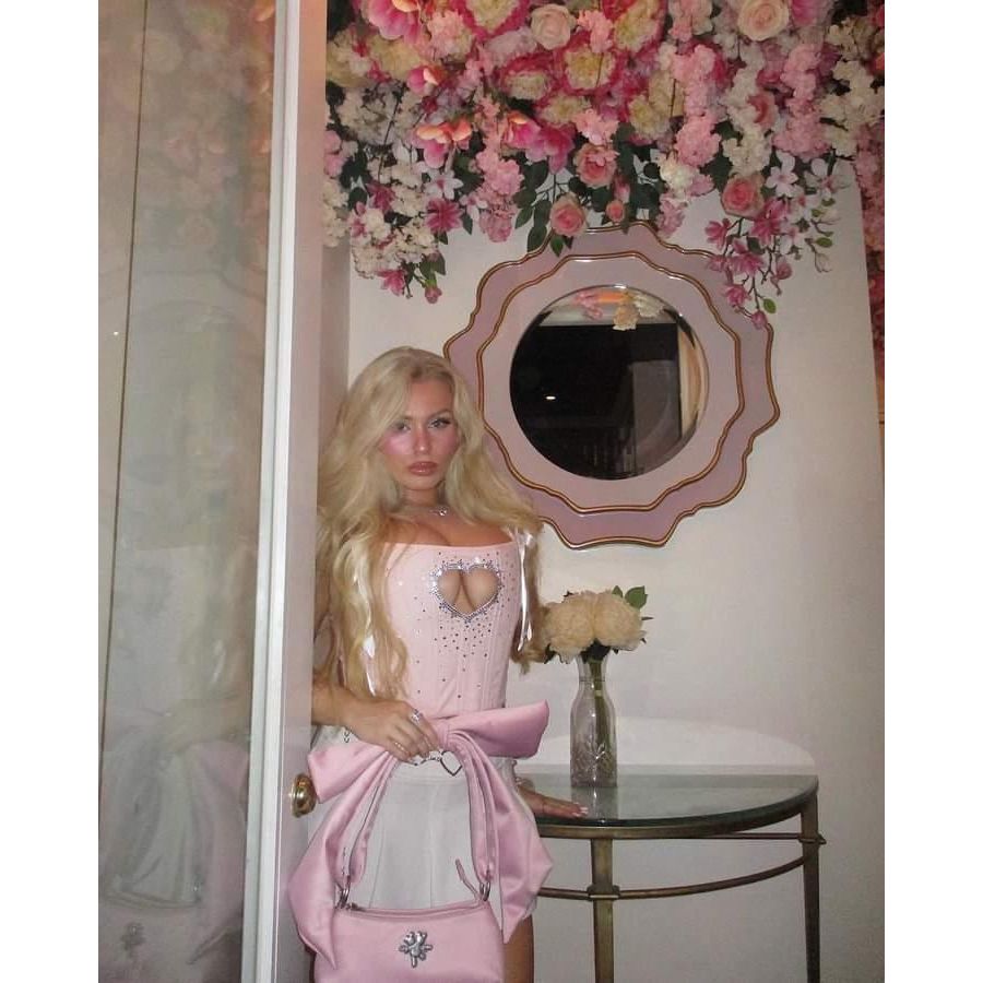 Heart Cut Out OverBust Cropped Corset