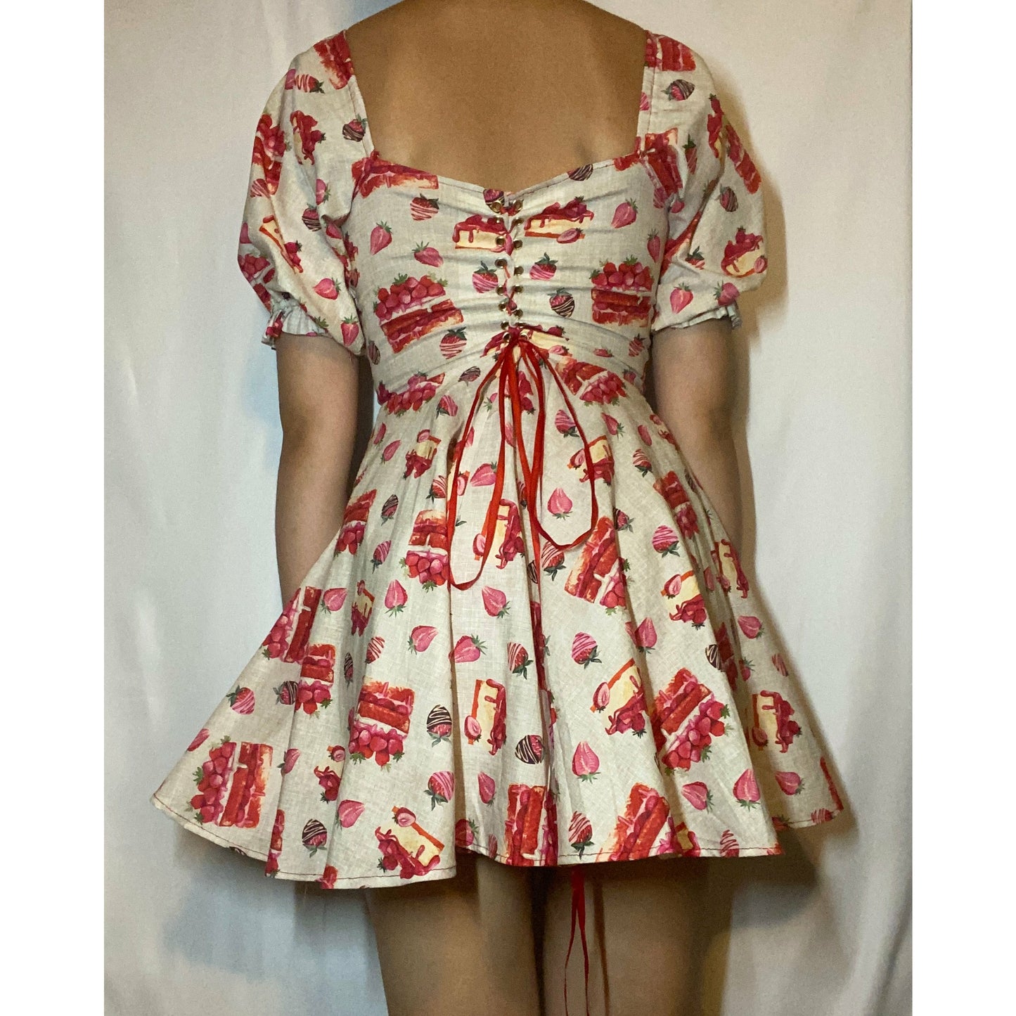 Strawberry MilkMaid Dress