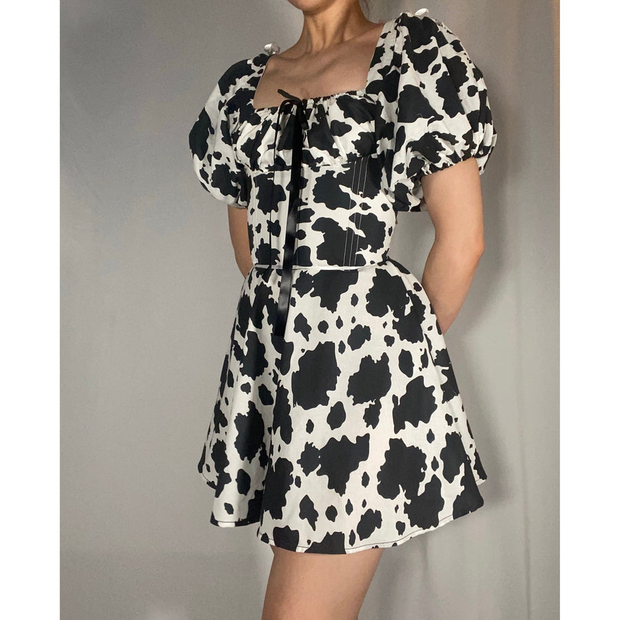 Cow Girl Mini Corset Dress