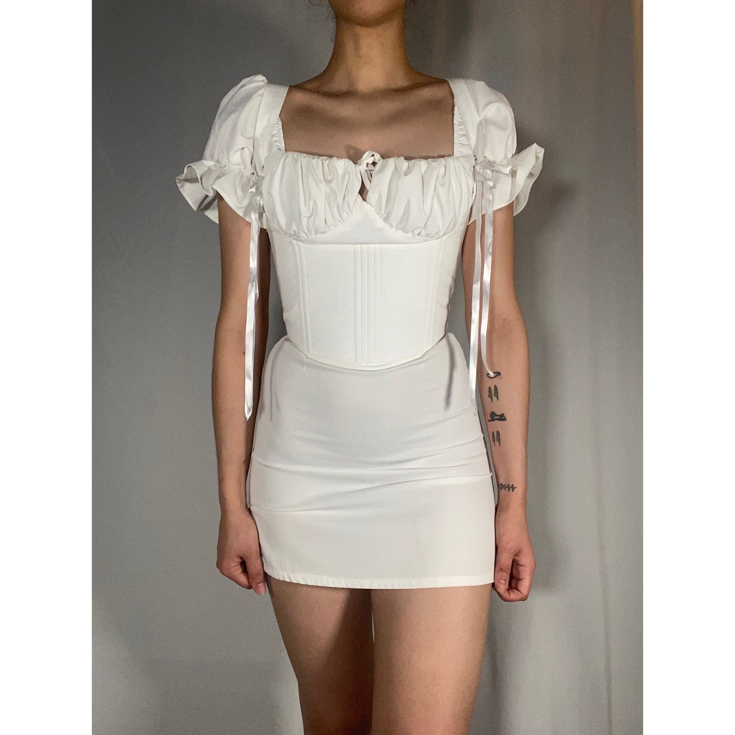 White Corset Belt