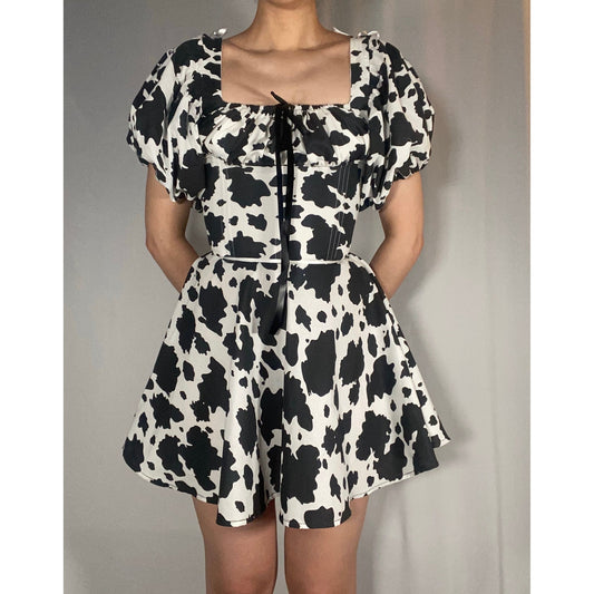 Cow Girl Mini Corset Dress