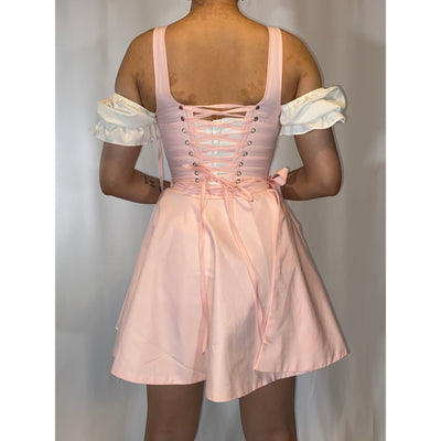 Back modesty Panel Baby Pink Corset