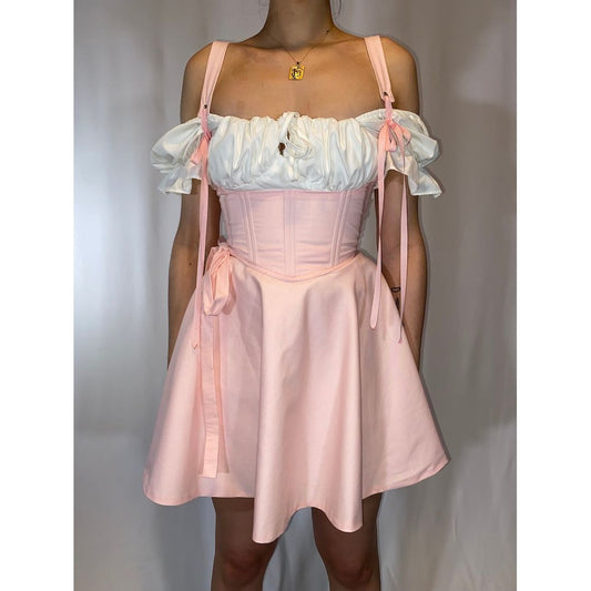 Light Baby Pink Corset Belt Set