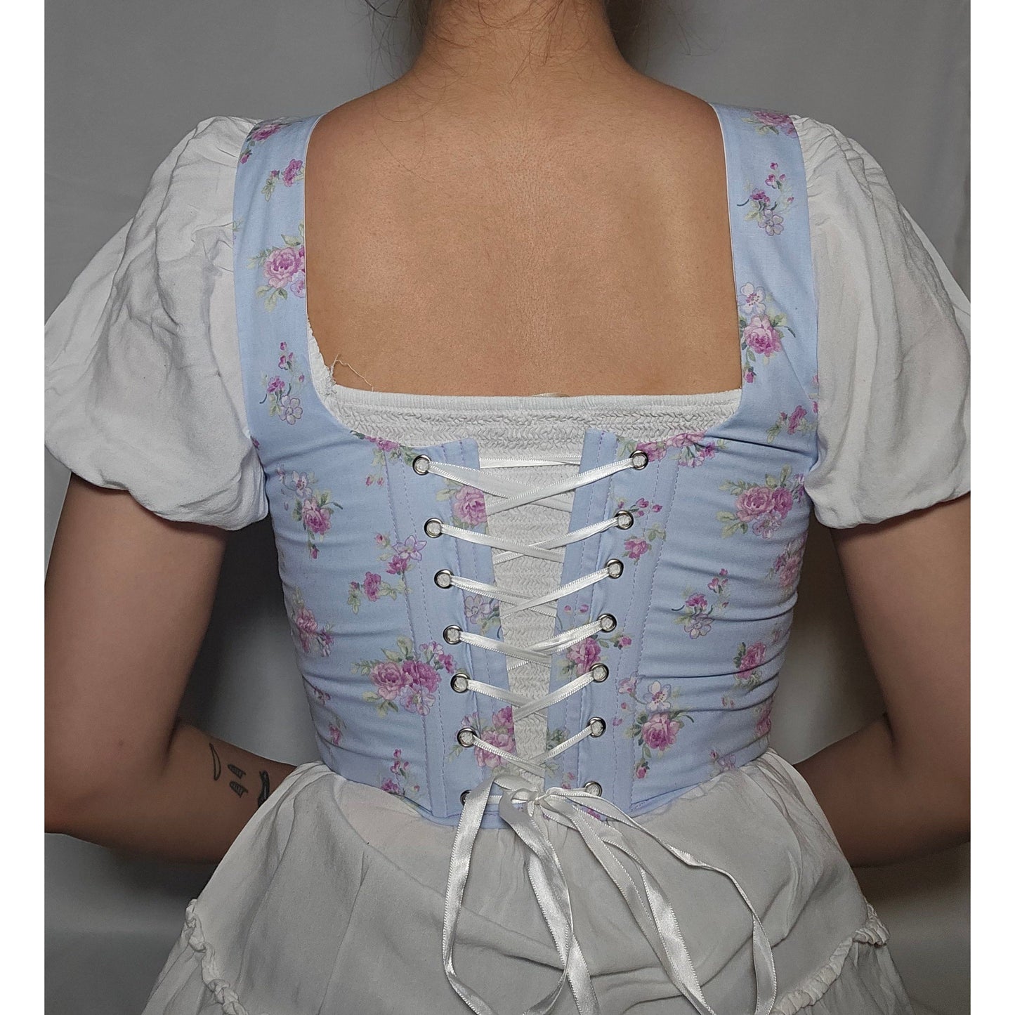 Blue Blossom Corset