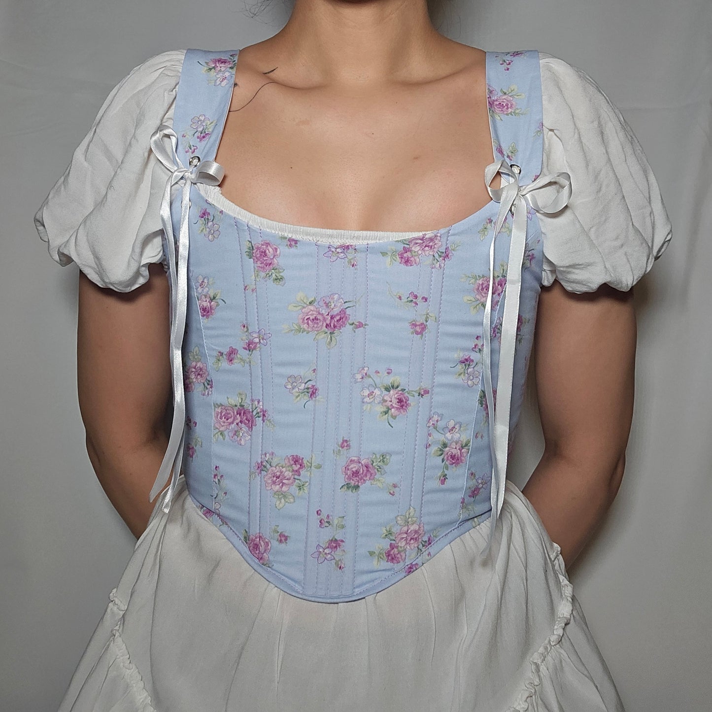 Blue Blossom Corset