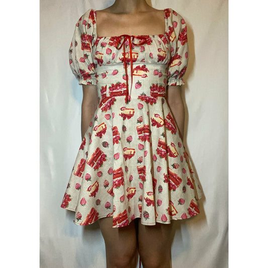 Strawberry MilkMaid Dress